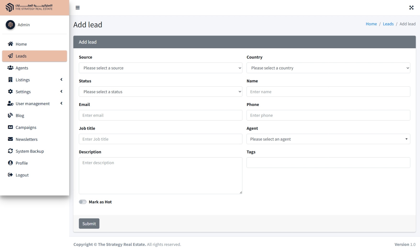 منصة الاستراتيجية للعلاقات والحملات الإعلانية